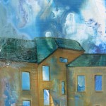 Untitled from series Edges, Wastelands (2014) Acrylic and oil colour on MDF board