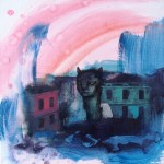 Attack of the Giant Pussycat (2016), Acrylic and oil colour on canvas 54 x 54 cm